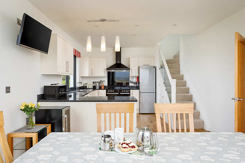 Dining area and kitchen