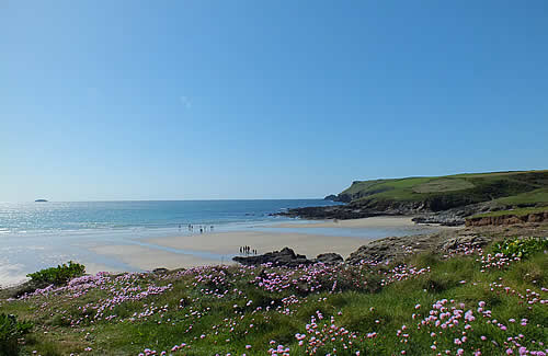 The beach at Polzeath, North Cornwall